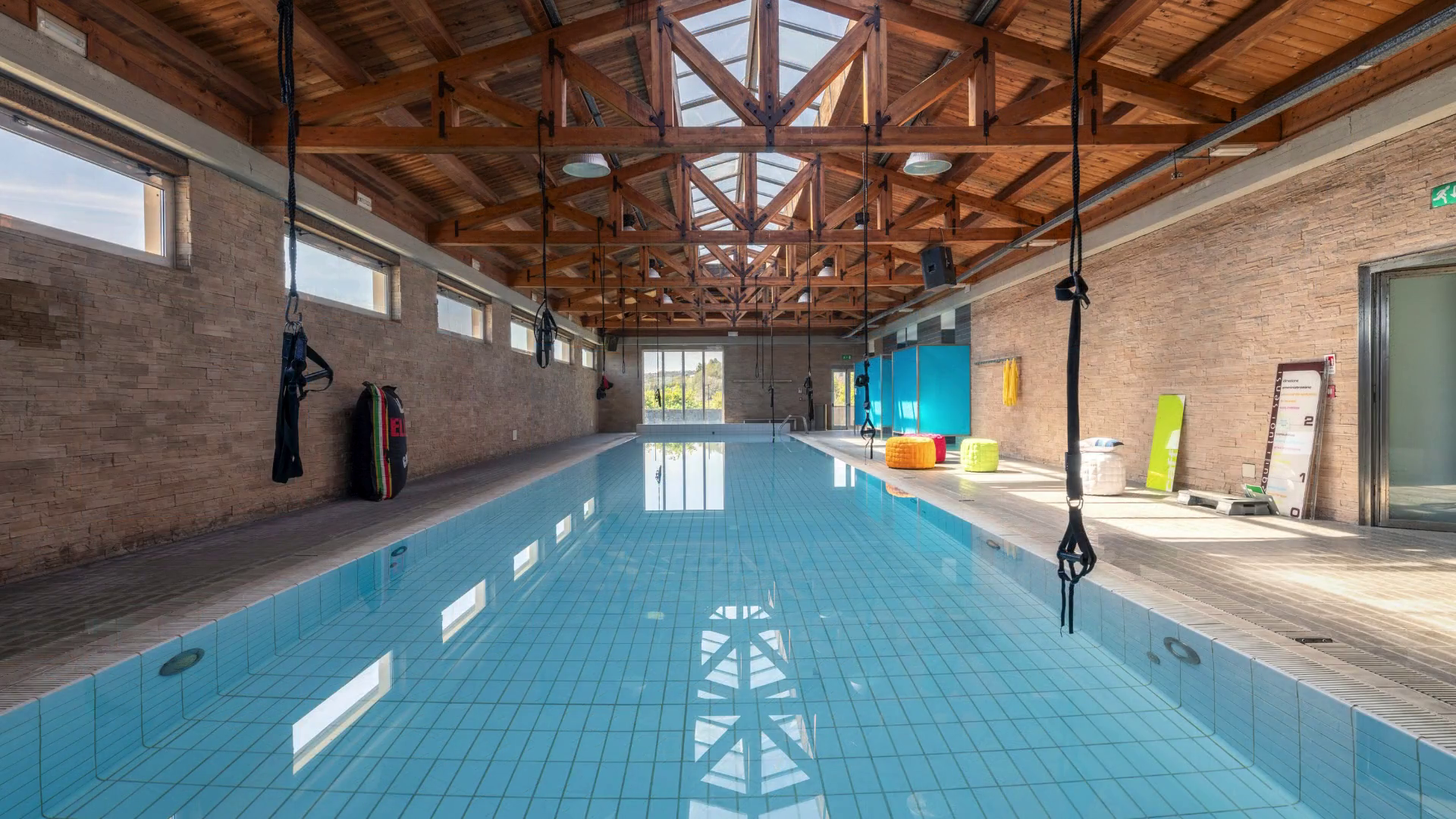 Indoor pool and timber structure
